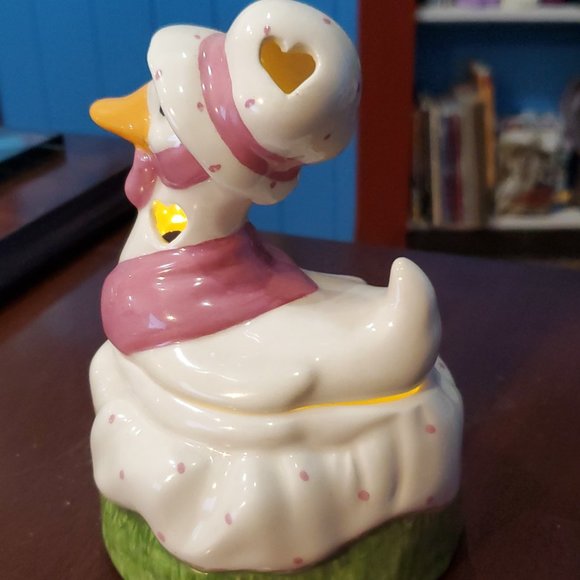 Mother Goose - Country Goose - Candy Dish - Votive Candle Holder - Picture 2 of 8